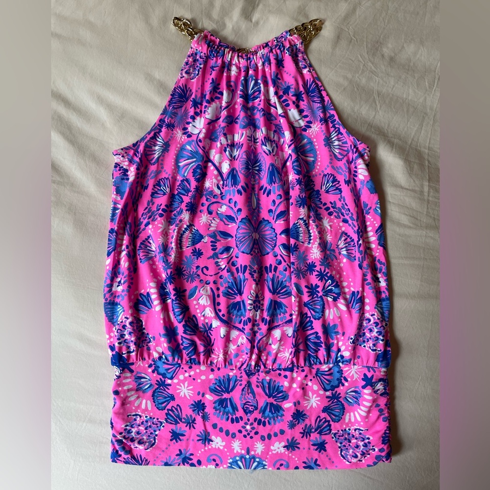 NWOT Lilly Pulitzer Bowen Halter, XXS in Turtle Tide - Picture 5 of 6